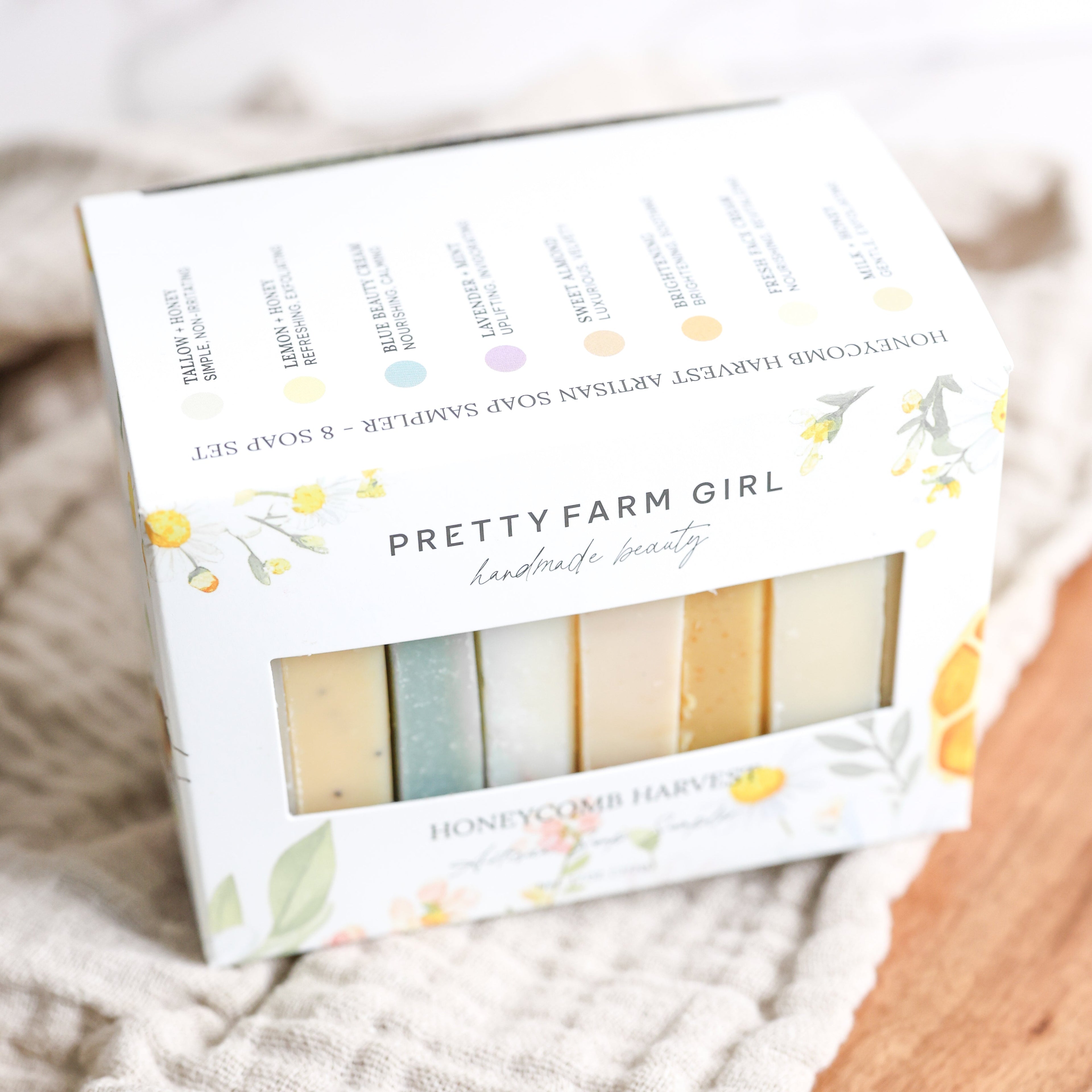 Honeycomb Harvest Goat Milk & Tallow Soap Sampler - 8 Handcrafted Bars