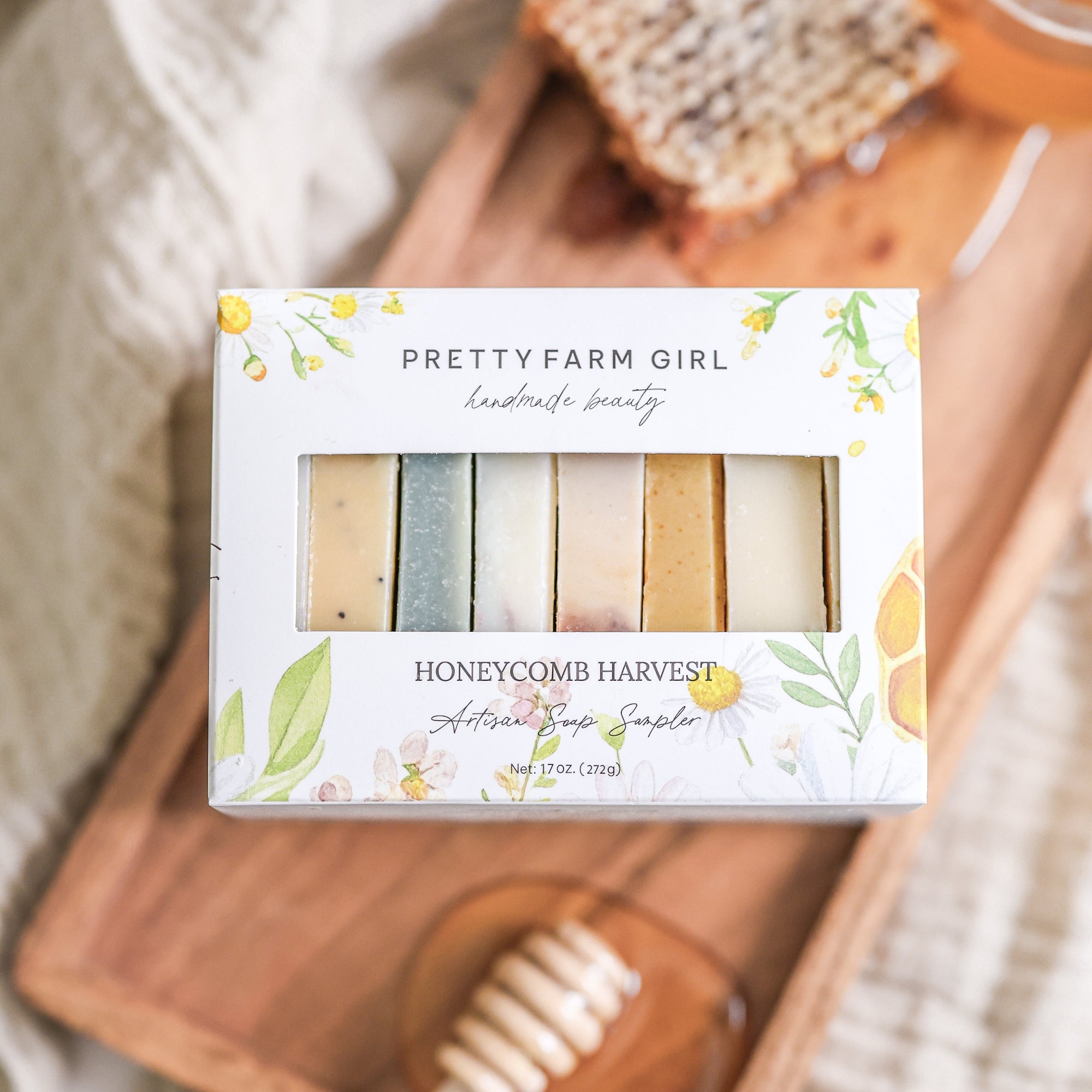 Honeycomb Harvest Goat Milk & Tallow Soap Sampler - 8 Handcrafted Bars