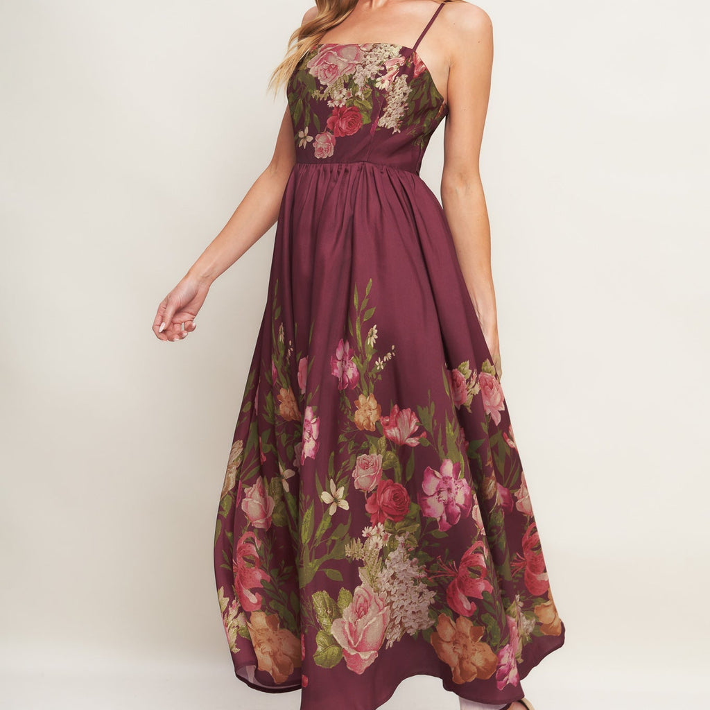 SECRET GARDEN ROMANCE WOVEN ANKLE DRESS