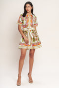Love At First Sight Woven Mini Shirt Dress