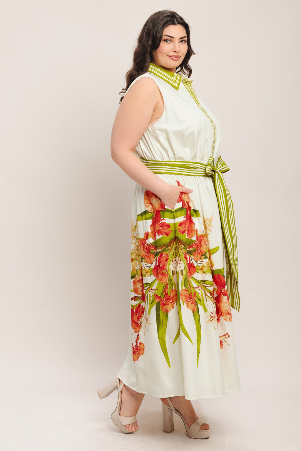 SPRING HEIRLOOM WOVEN MIDI DRESS