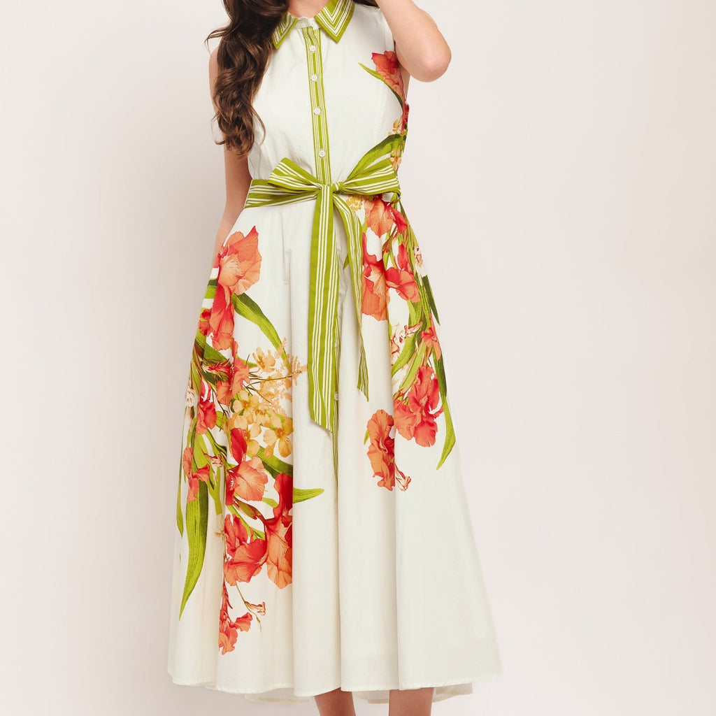 SPRING HEIRLOOM WOVEN MIDI DRESS