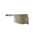 Oklahoma Floral Metal Art - Handcrafted Steel Wall Decor