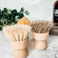 Natural Sisal Cleaning Brush - Beech Wood Kitchen Scrubber