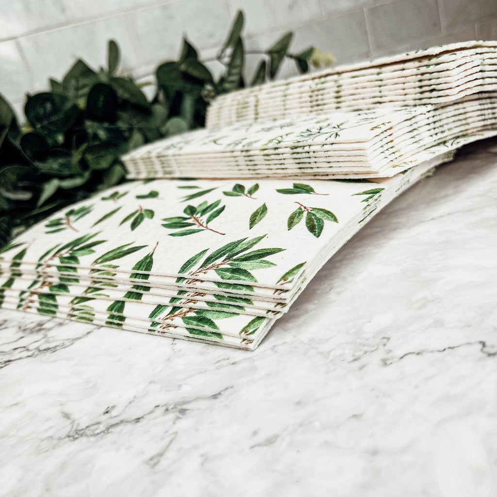 Herb Garden Biodegradable Kitchen Cloth - Eco-Friendly Sponge Alternative