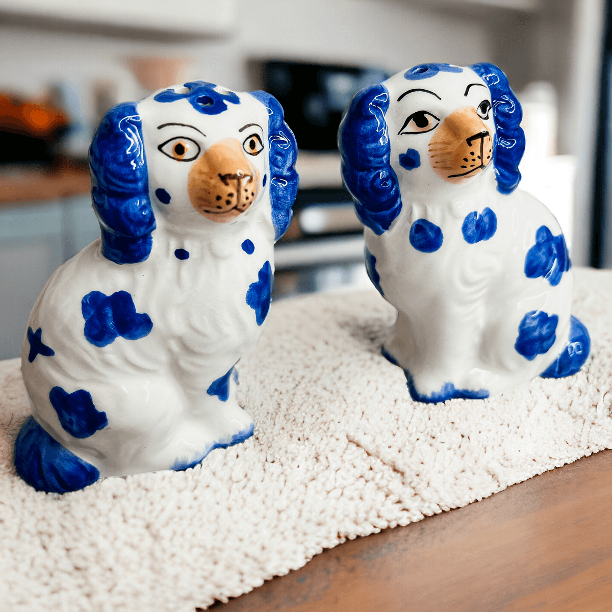 Staffordshire Dog Salt & Pepper Shakers Set
