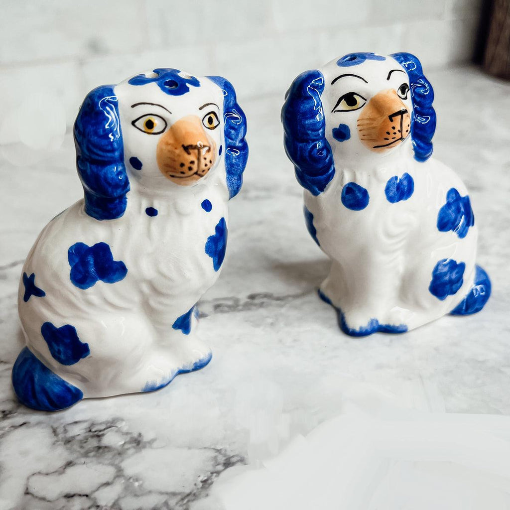 Staffordshire Dog Salt & Pepper Shakers Set