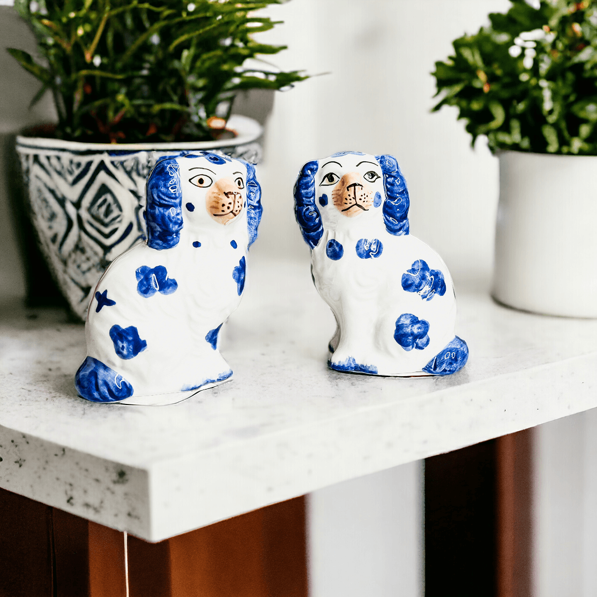 Staffordshire Dog Salt & Pepper Shakers Set