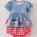 Baby Girls Farm Short Set - Adorable 2-Piece Outfit
