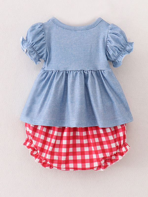 Baby Girls Farm Short Set - Adorable 2-Piece Outfit