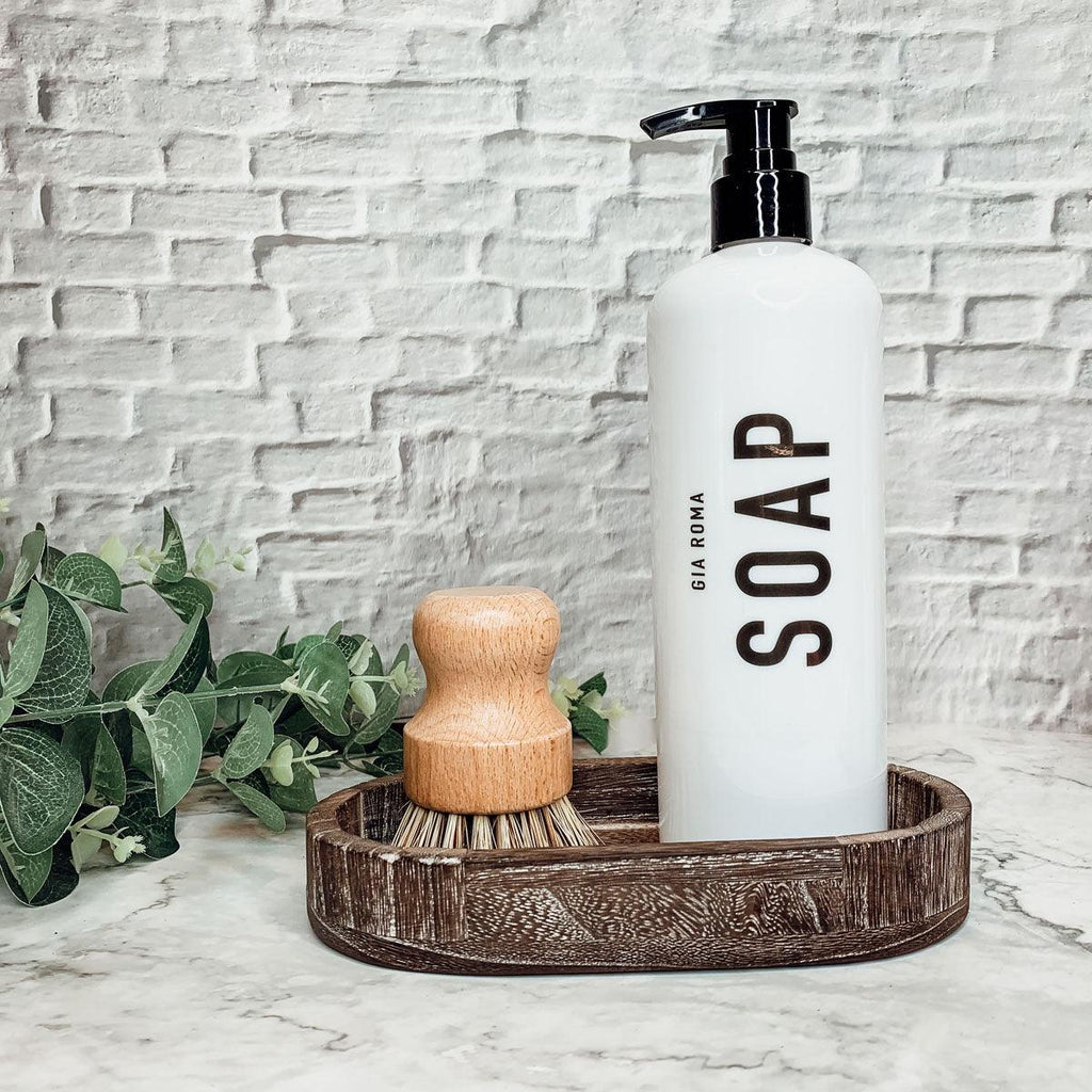 Natural Sisal Cleaning Brush - Beech Wood Kitchen Scrubber
