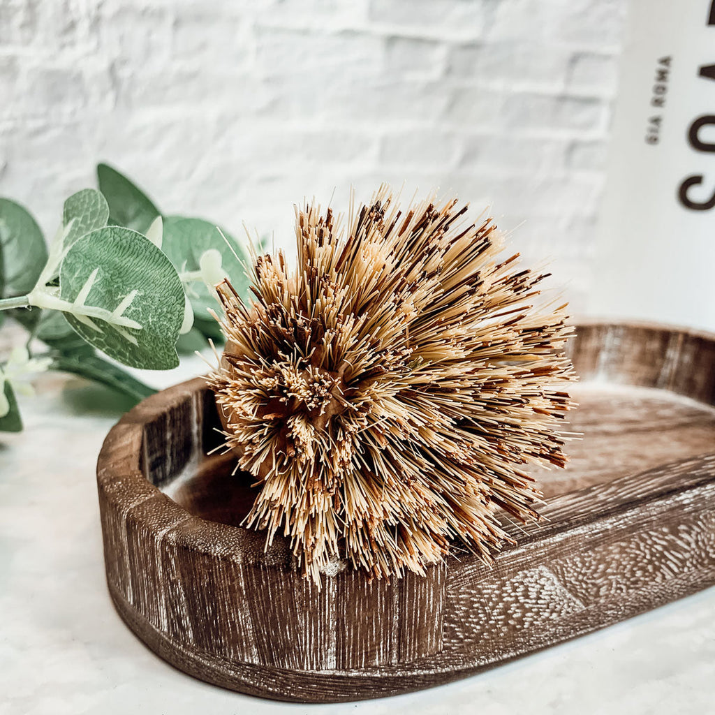 Natural Sisal Cleaning Brush - Beech Wood Kitchen Scrubber