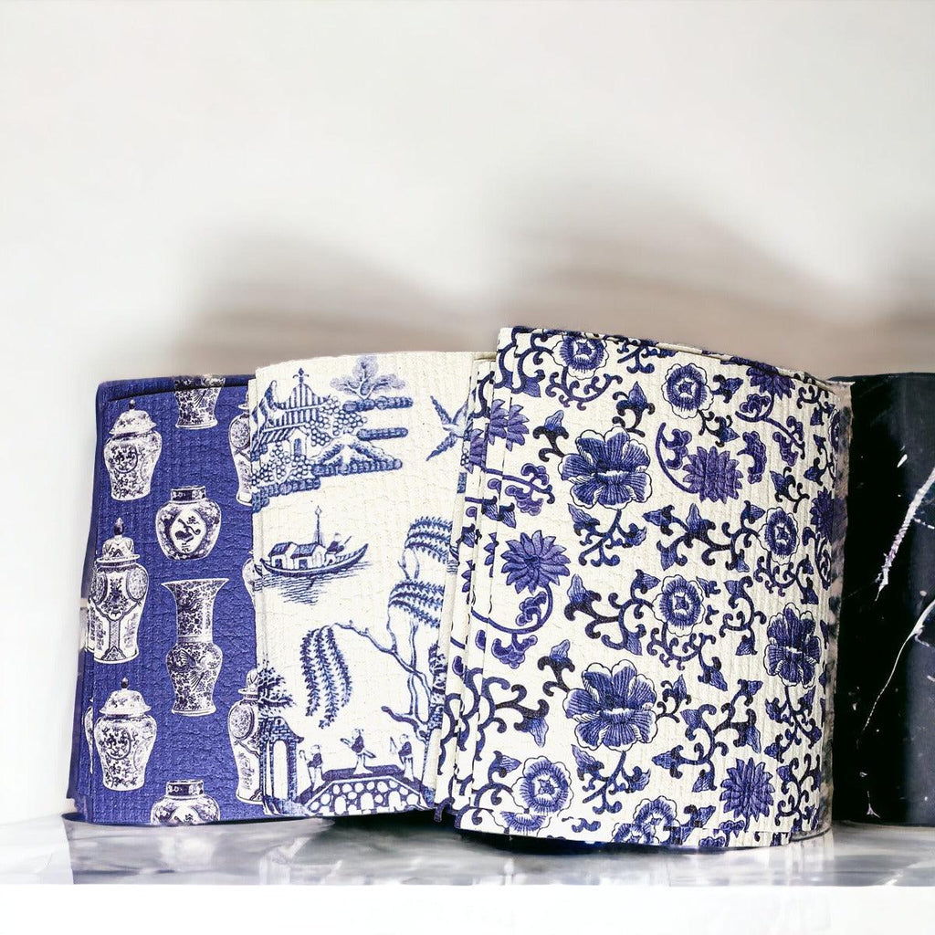 Chinoiserie Eco Cloth - Biodegradable Swedish Dishcloth
