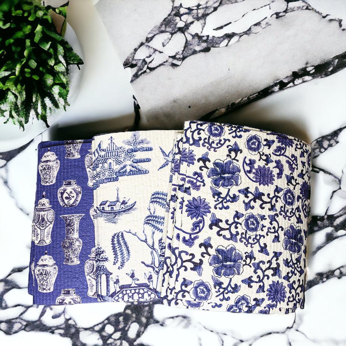 Chinoiserie Eco Cloth - Biodegradable Swedish Dishcloth