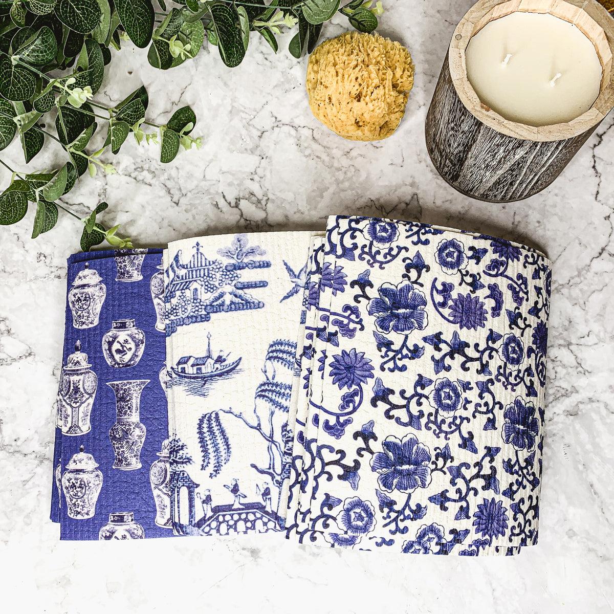 Chinoiserie Eco Cloth - Biodegradable Swedish Dishcloth