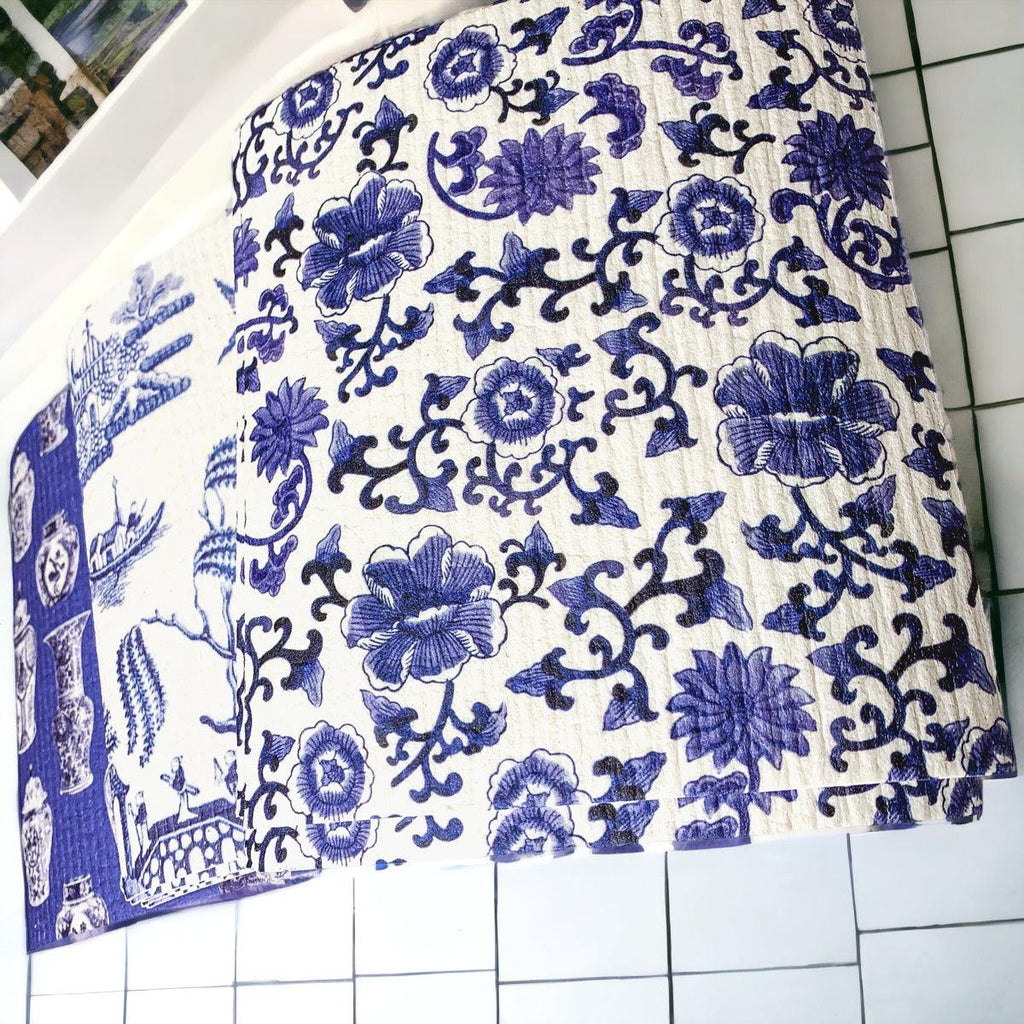 Chinoiserie Eco Cloth - Biodegradable Swedish Dishcloth