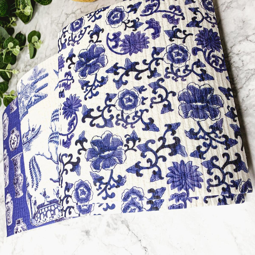 Chinoiserie Eco Cloth - Biodegradable Swedish Dishcloth