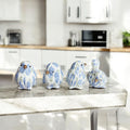 Blue Hydrangea Decorative Bird Figurines
