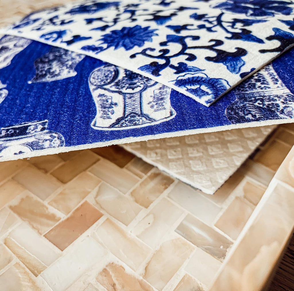 Chinoiserie Eco Cloth - Biodegradable Swedish Dishcloth