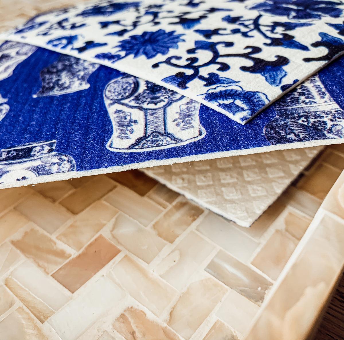 Chinoiserie Eco Cloth - Biodegradable Swedish Dishcloth
