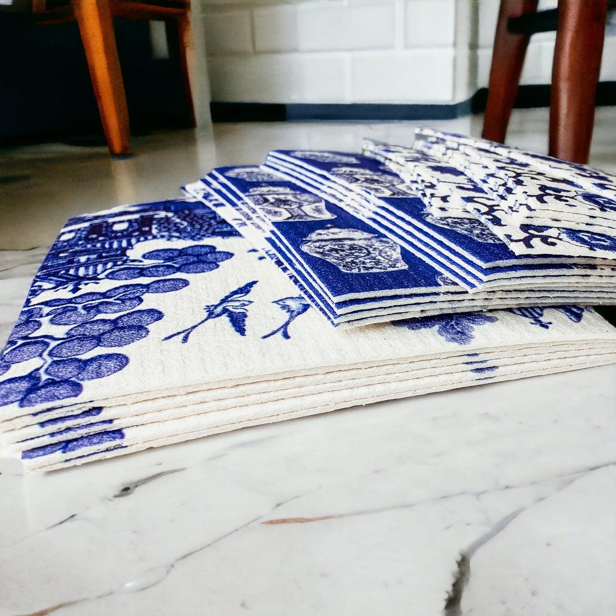 Chinoiserie Eco Cloth - Biodegradable Swedish Dishcloth