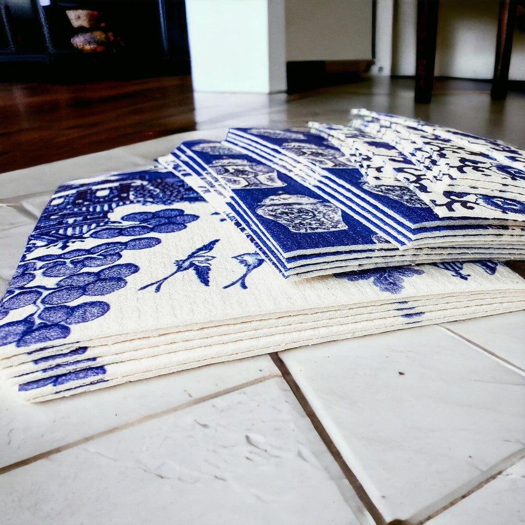 Chinoiserie Eco Cloth - Biodegradable Swedish Dishcloth