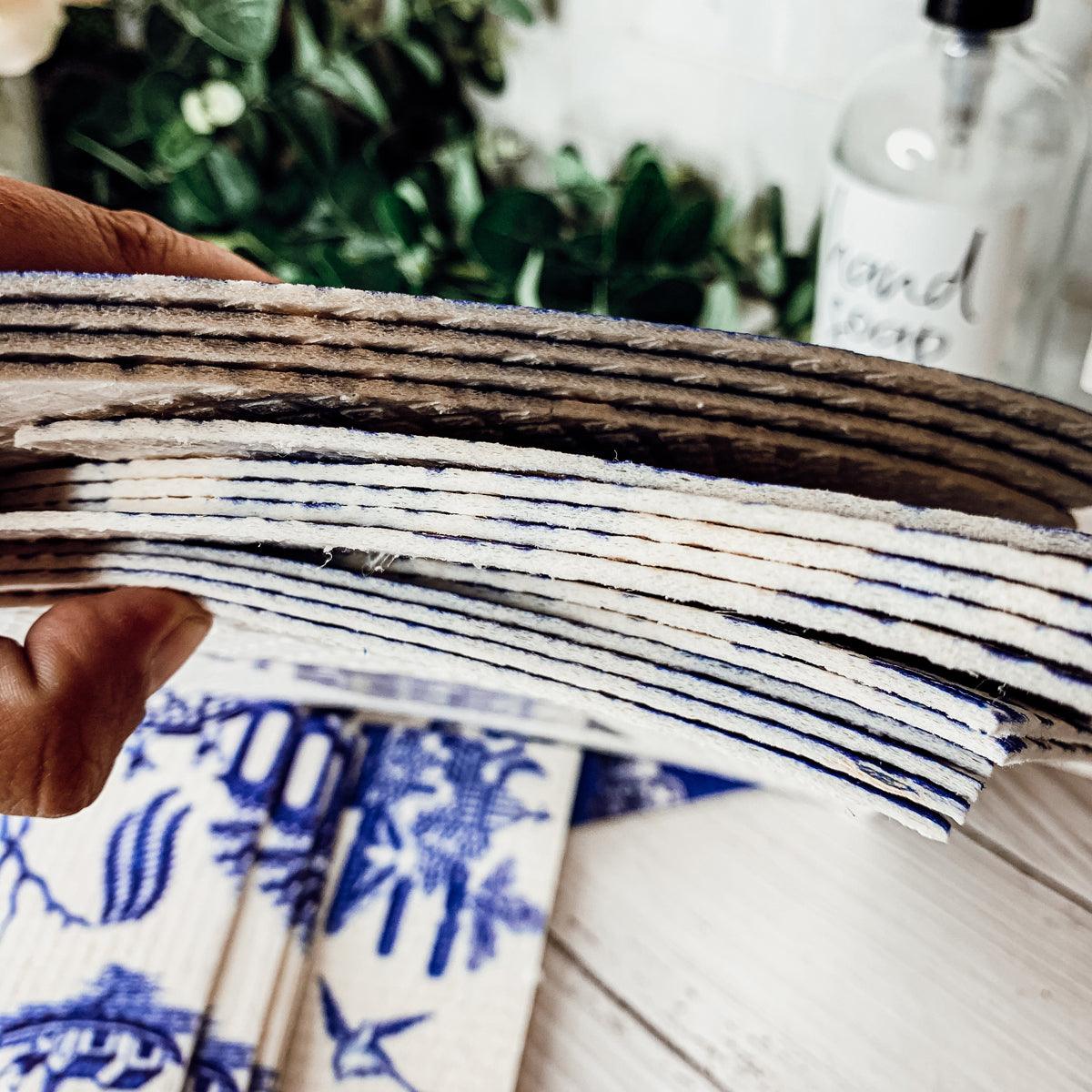 Chinoiserie Eco Cloth - Biodegradable Swedish Dishcloth