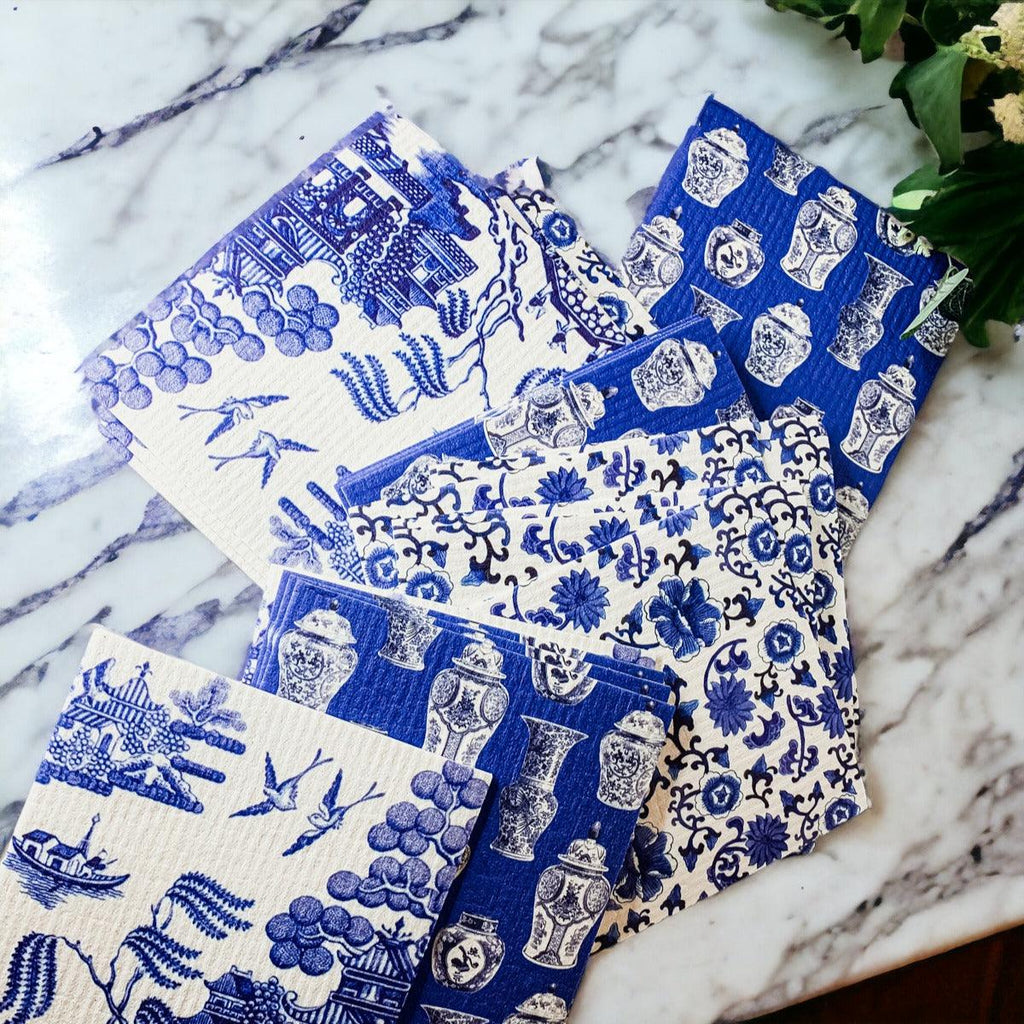 Chinoiserie Eco Cloth - Biodegradable Swedish Dishcloth