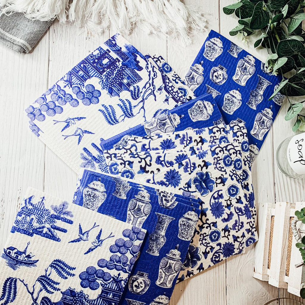 Chinoiserie Eco Cloth - Biodegradable Swedish Dishcloth