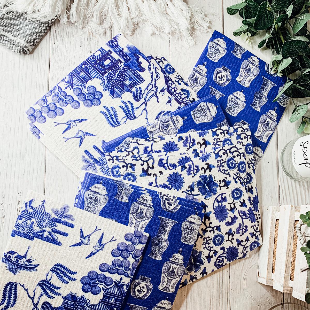 Chinoiserie Eco Cloth - Biodegradable Swedish Dishcloth