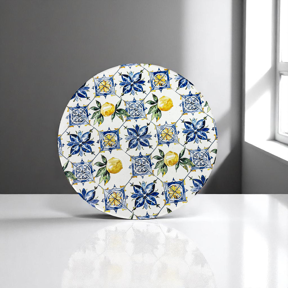 Mediterranean Lemon Ceramic Coaster