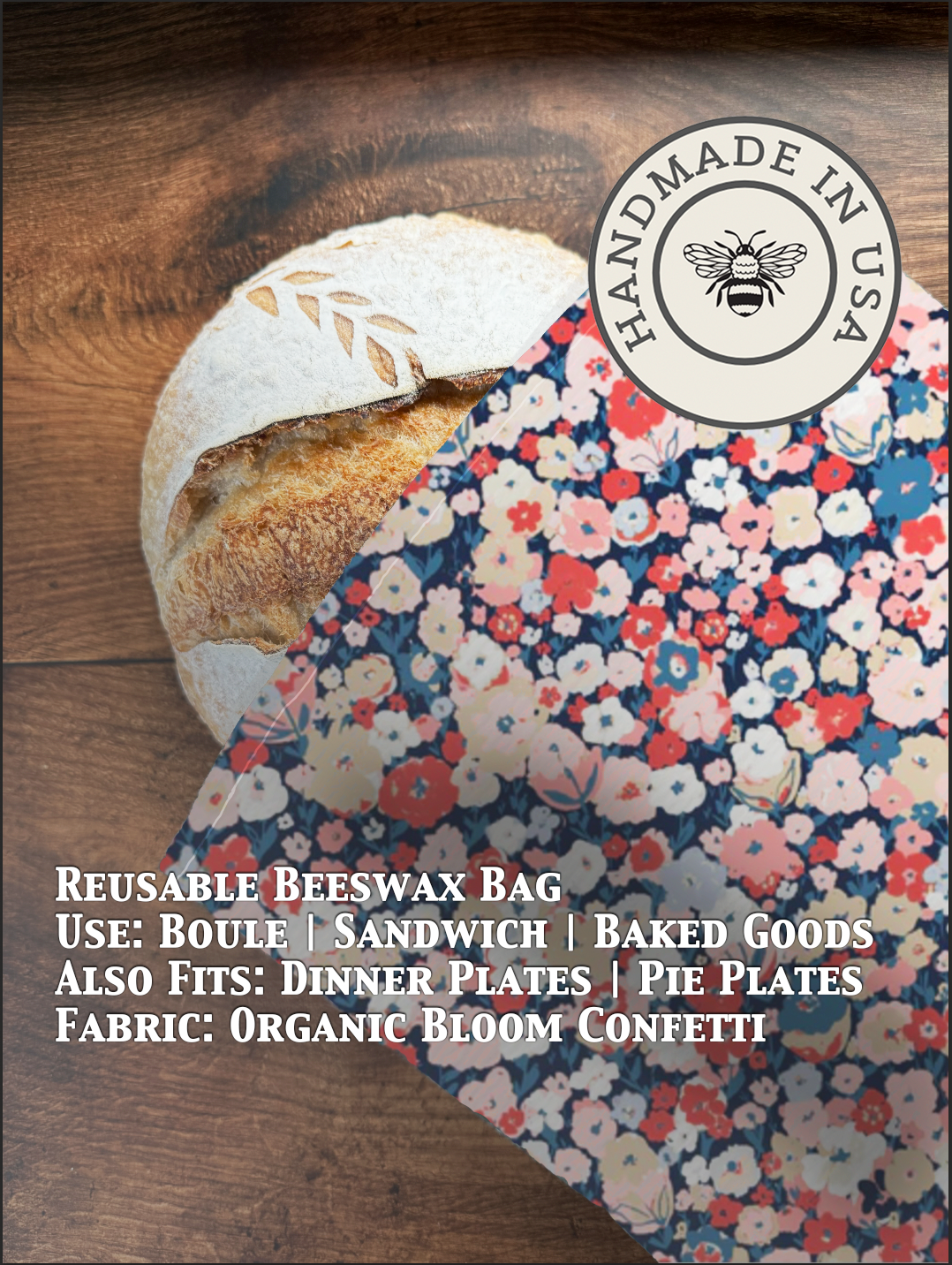 Bread Bag | Beeswaxed-Multiple Patterns