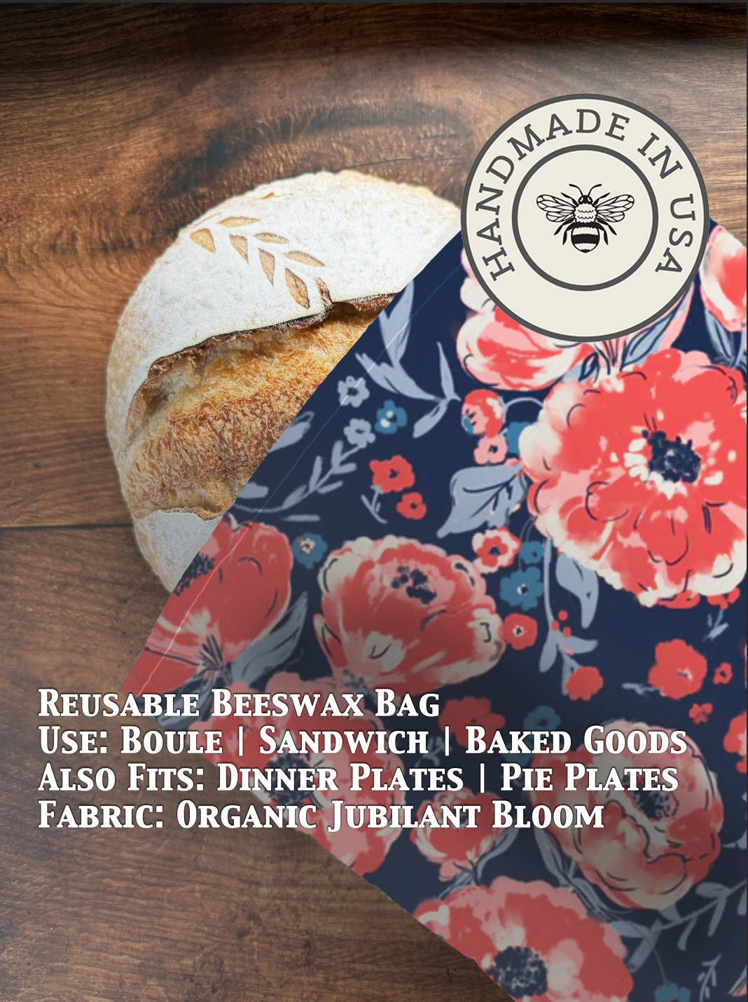 Bread Bag | Beeswaxed-Multiple Patterns