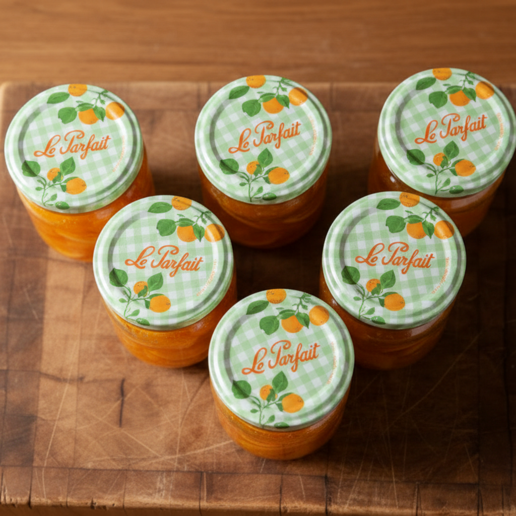 Le Parfait 82mm Twist Lids Wholesale - French Fruit Design Jam Jar Lids