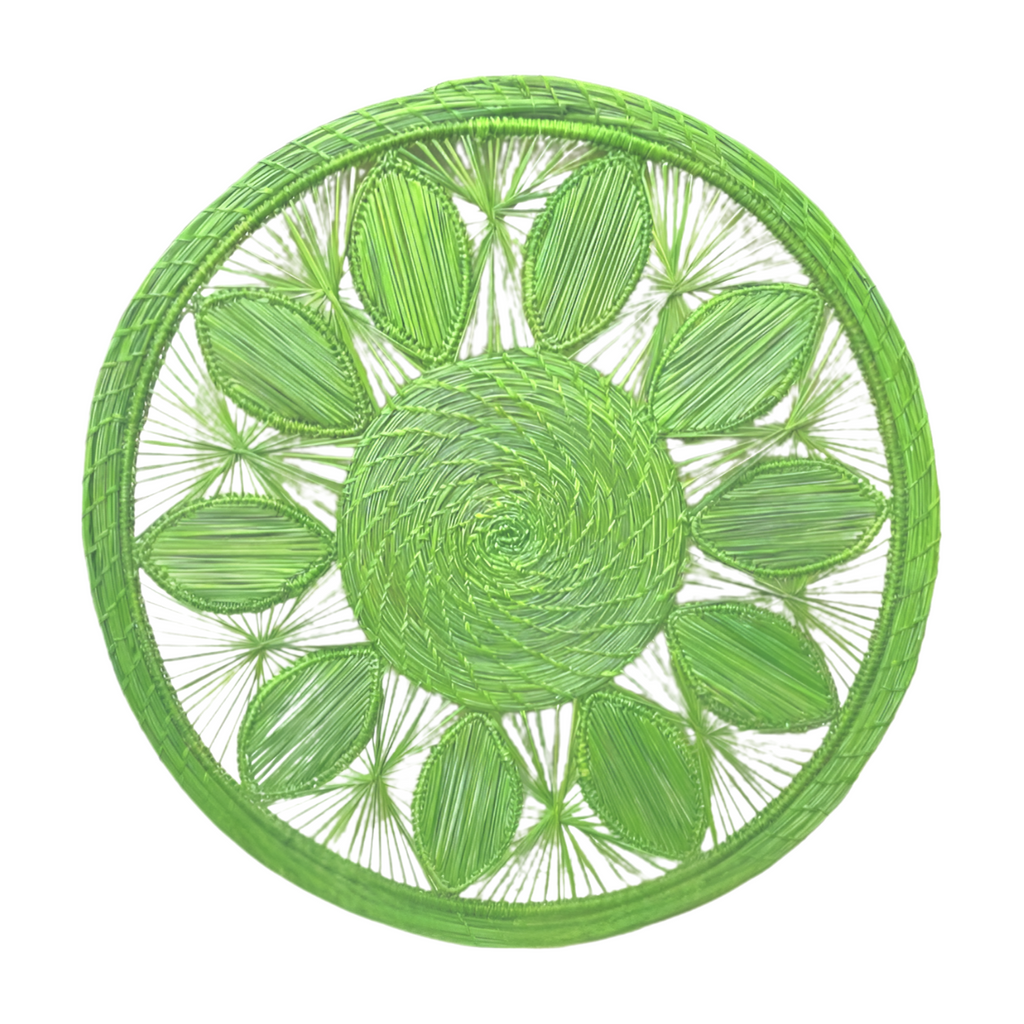 Leaf Medallion Handwoven Iraca Placemat