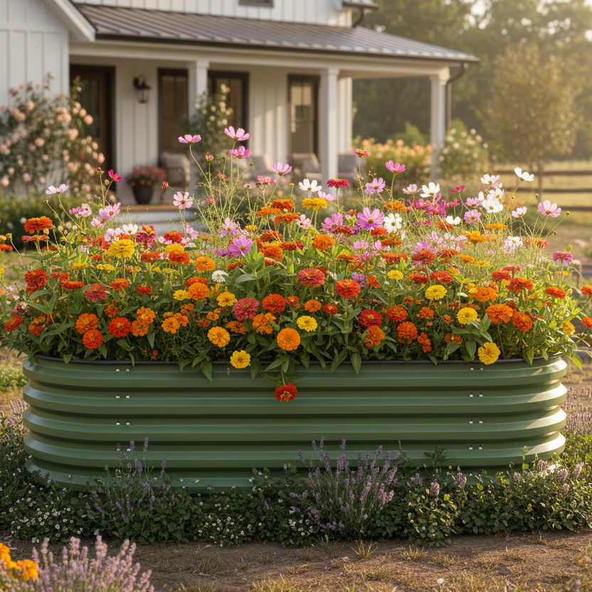 Gro-Rite Premium Raised Garden Bed - 17" Tall No Tools Needed