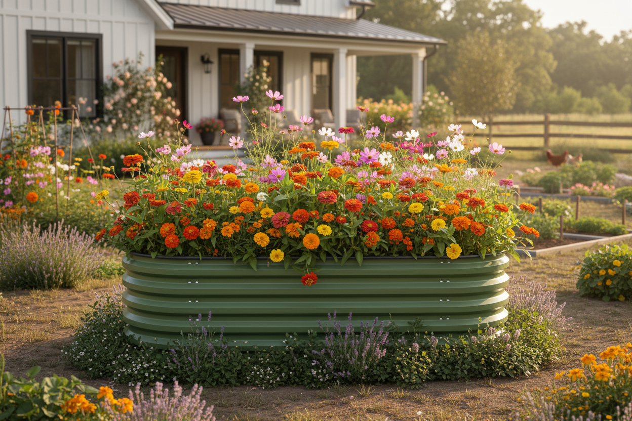 Gro-Rite Premium Raised Garden Bed - 17" Tall No Tools Needed