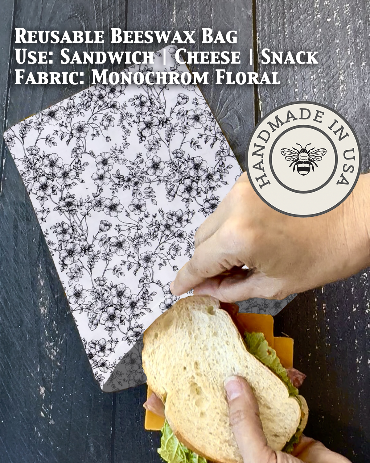 Snack | Beeswaxed Bag-Multiple Patterns