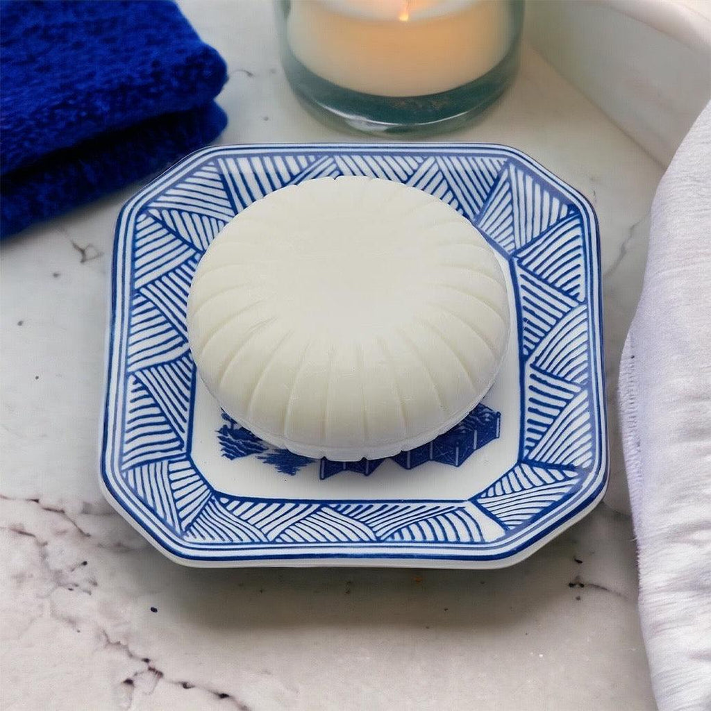 Chinoiserie Blue Willow Soap & Porcelain Dish Set