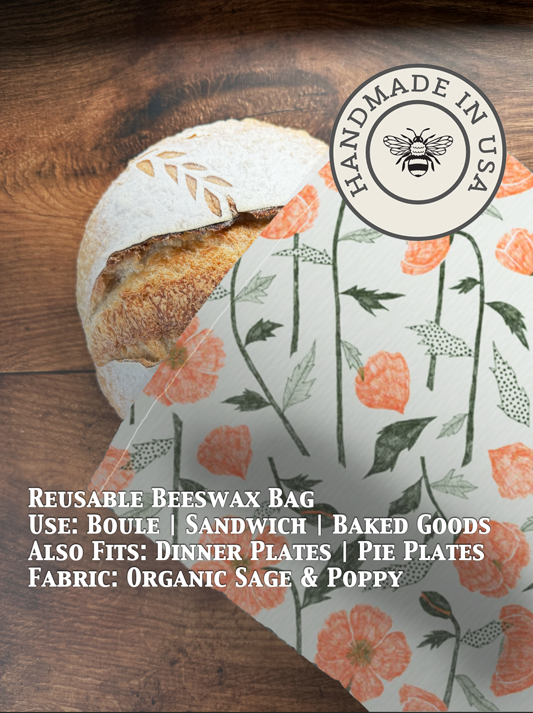 Bread Bag | Beeswaxed-Multiple Patterns