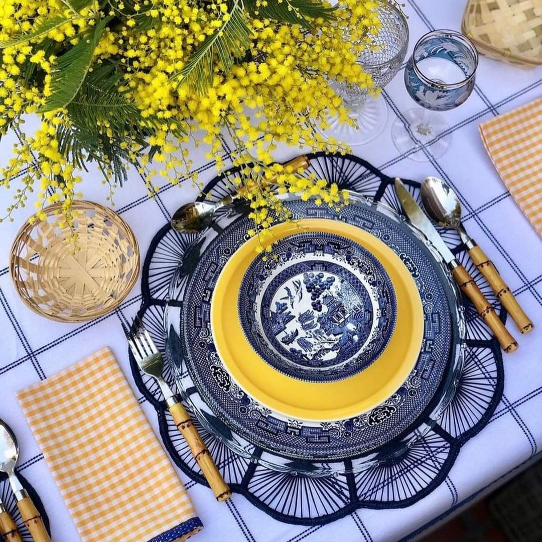 Petal Perfection Handwoven Iraca Placemat