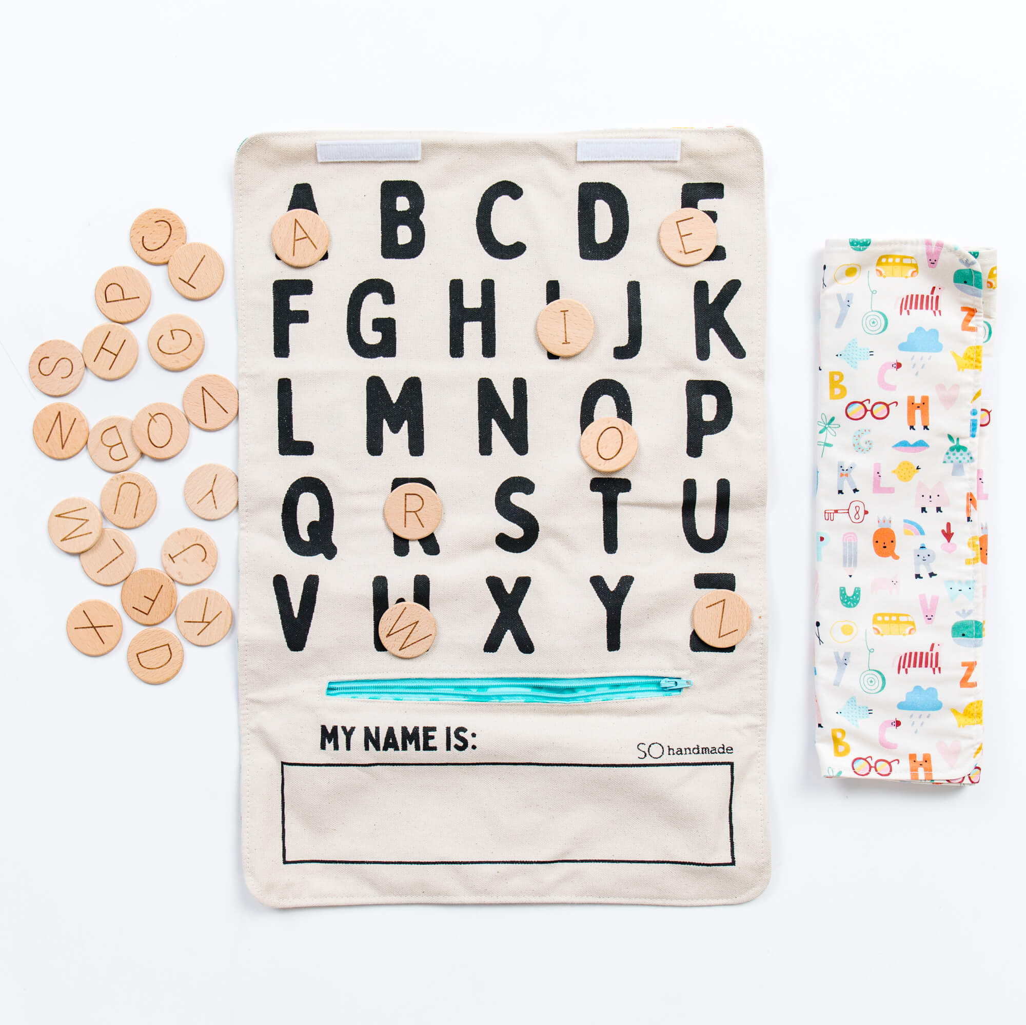 Handmade ABC Play Mat - Portable Alphabet Learning Toy