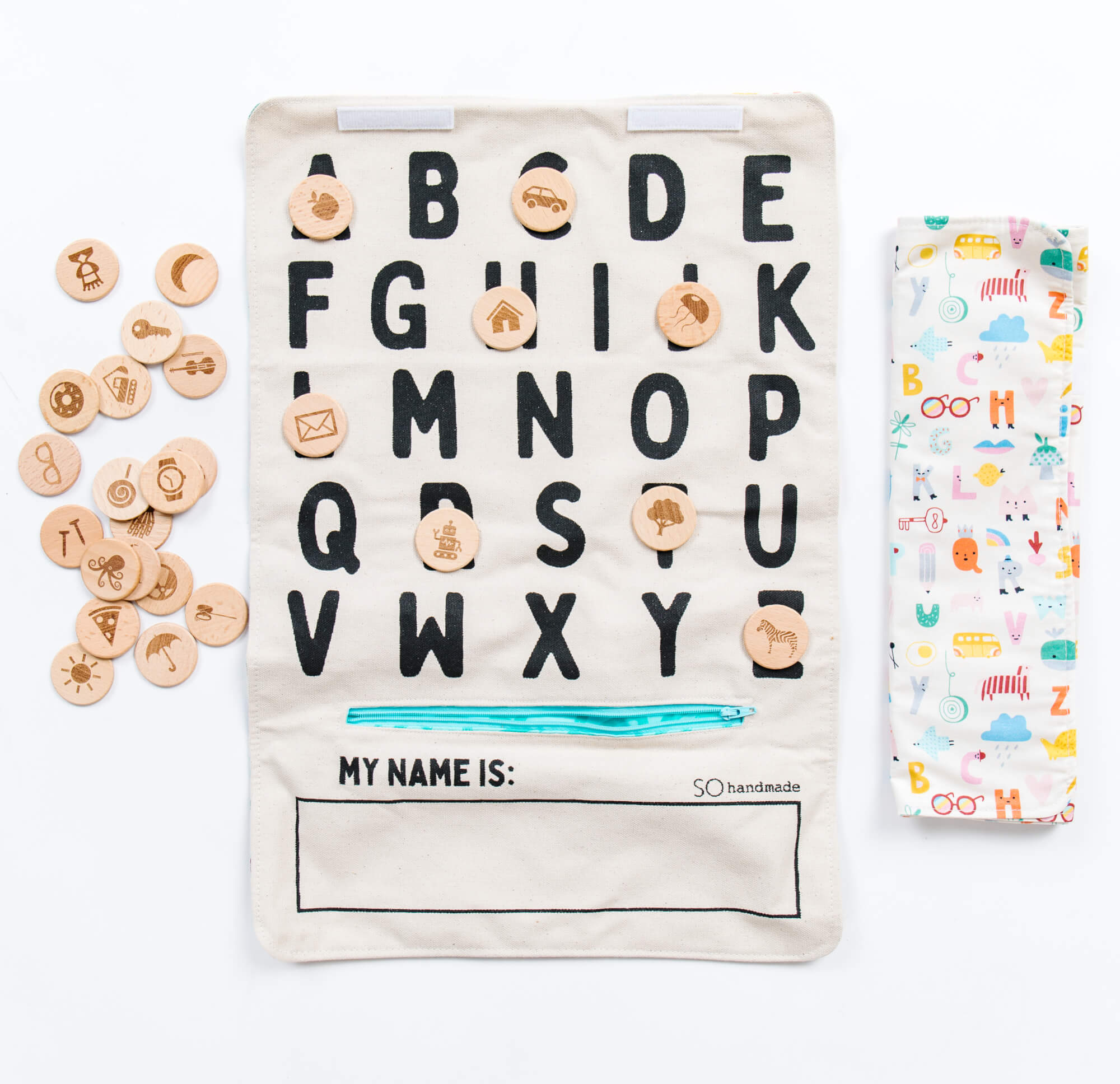 Handmade ABC Play Mat - Portable Alphabet Learning Toy