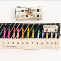 Personalized Crayon Holder Roll - Travel Crayon Case for Kids with 12 Crayons
