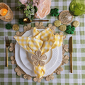 Daisy Handwoven Iraca Napkin Ring