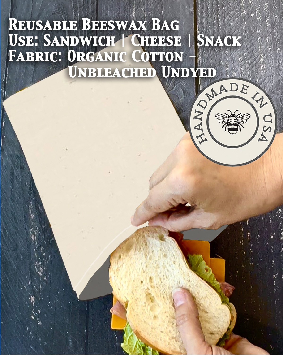 Snack | Beeswaxed Bag-Multiple Patterns
