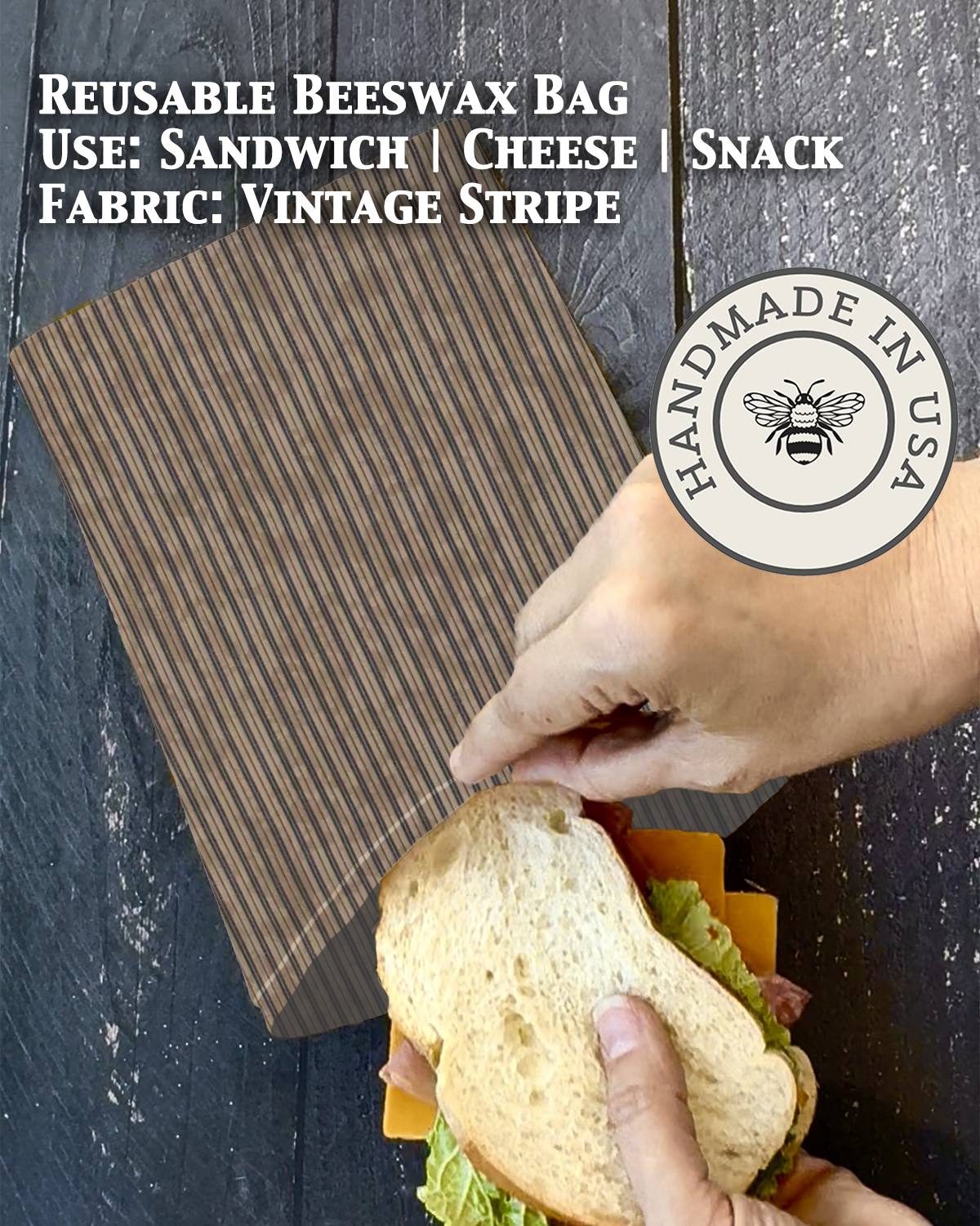 Snack | Beeswaxed Bag-Multiple Patterns