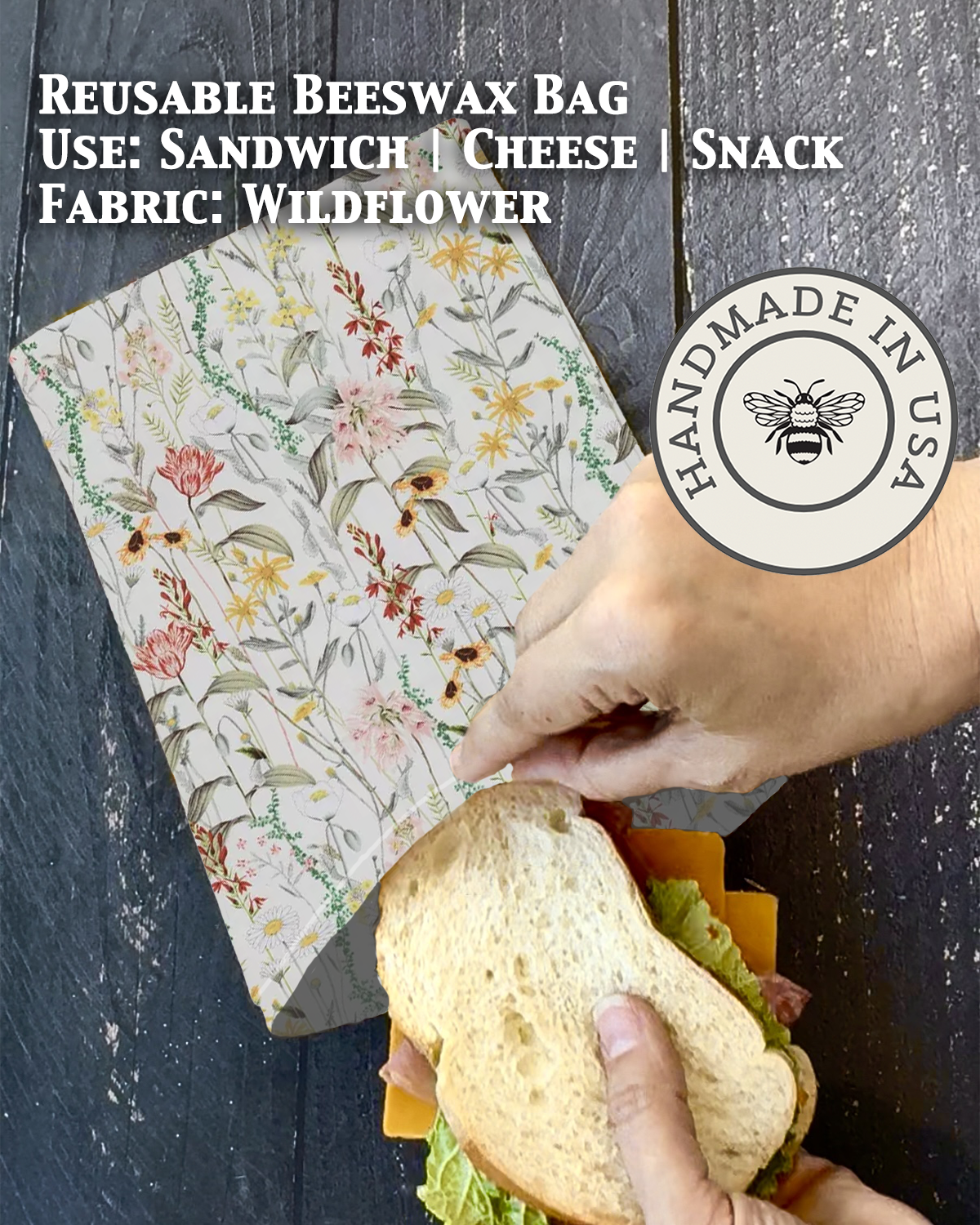 Snack | Beeswaxed Bag-Multiple Patterns