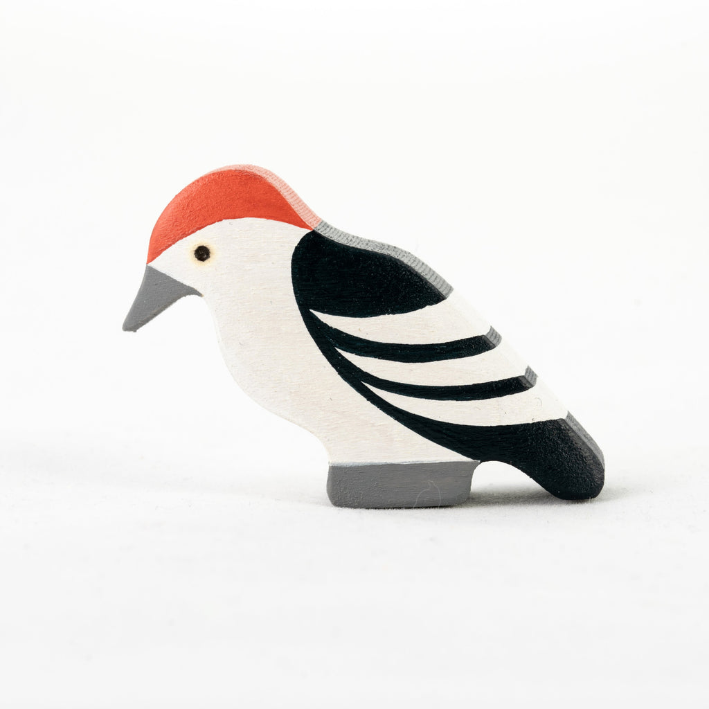 Waldorf Wooden Birds Set - Hand-Painted 7 Pieces