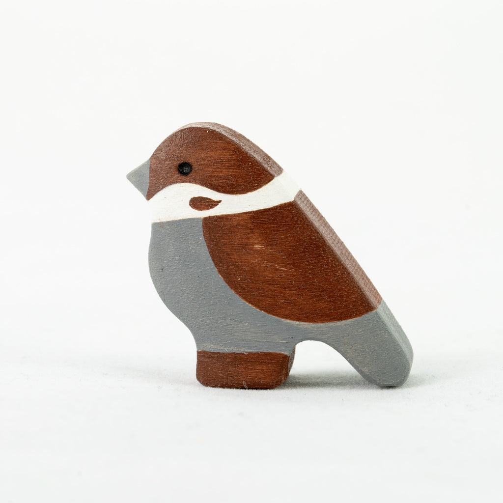 Waldorf Wooden Birds Set - Hand-Painted 7 Pieces